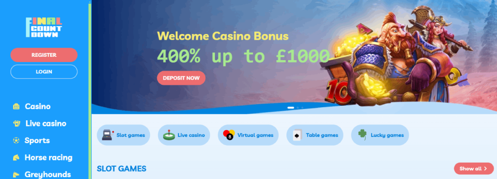 Final Countdown Casino Screenshot