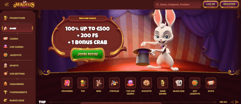 Magius Casino screenshot